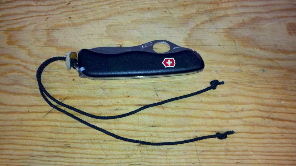 Knife Lanyard holes