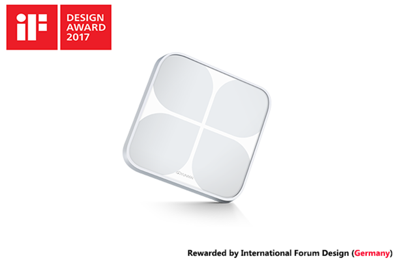 YUNMAI 2 Smart Scale has won an iF DESIGN AWARD 2017 in Germany