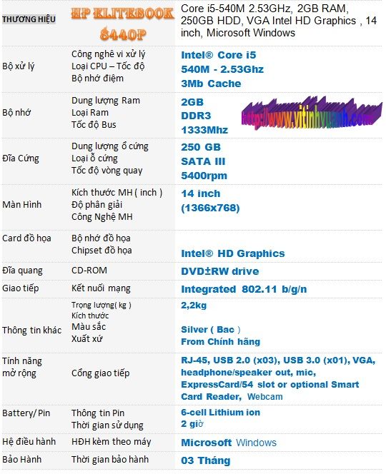 Elitebook 2540P, Elitebook 8440P, Elitebook 6930p - Hàng đẹp - Giá rẻ - 5