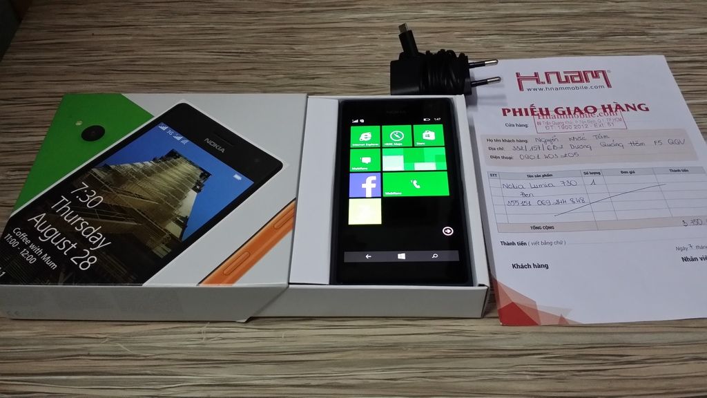 Lumia 730 fullbox new 99% mới mua 17 ngày - 1