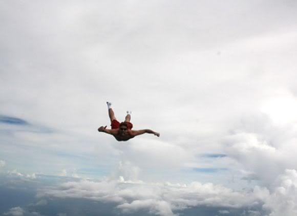 Прыжок с самолета без парашюта (10 фото)