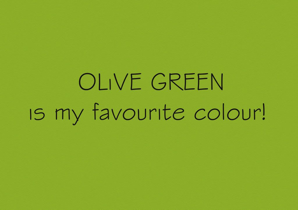 olive green??