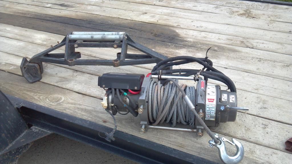12000 lb Warn Winch and mounting bracket from Power Wagon Pirate4x4