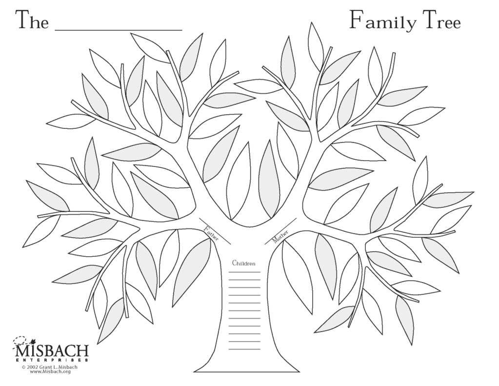 Blank Family Trees