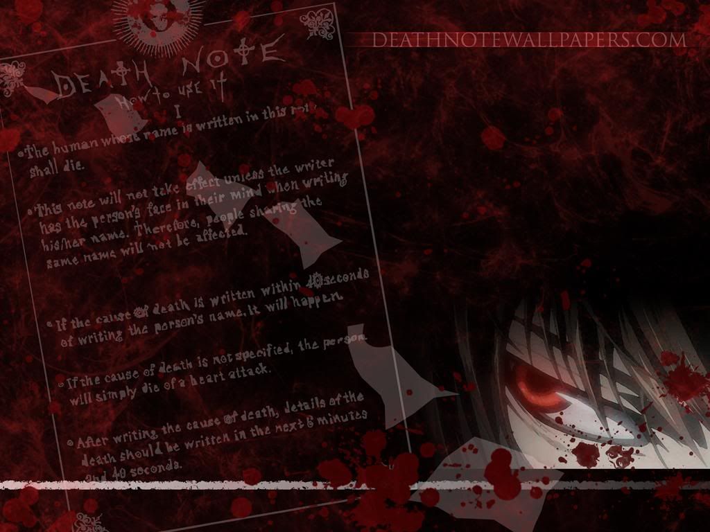 wallpaper death note front