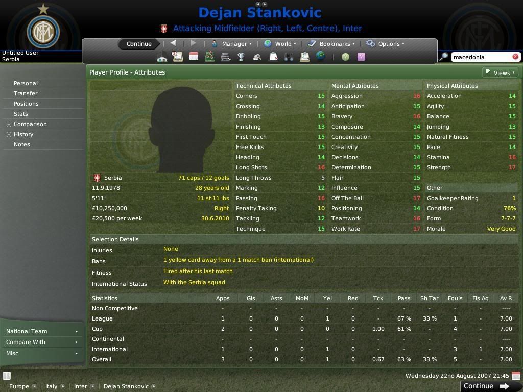 dejan stankovic condition