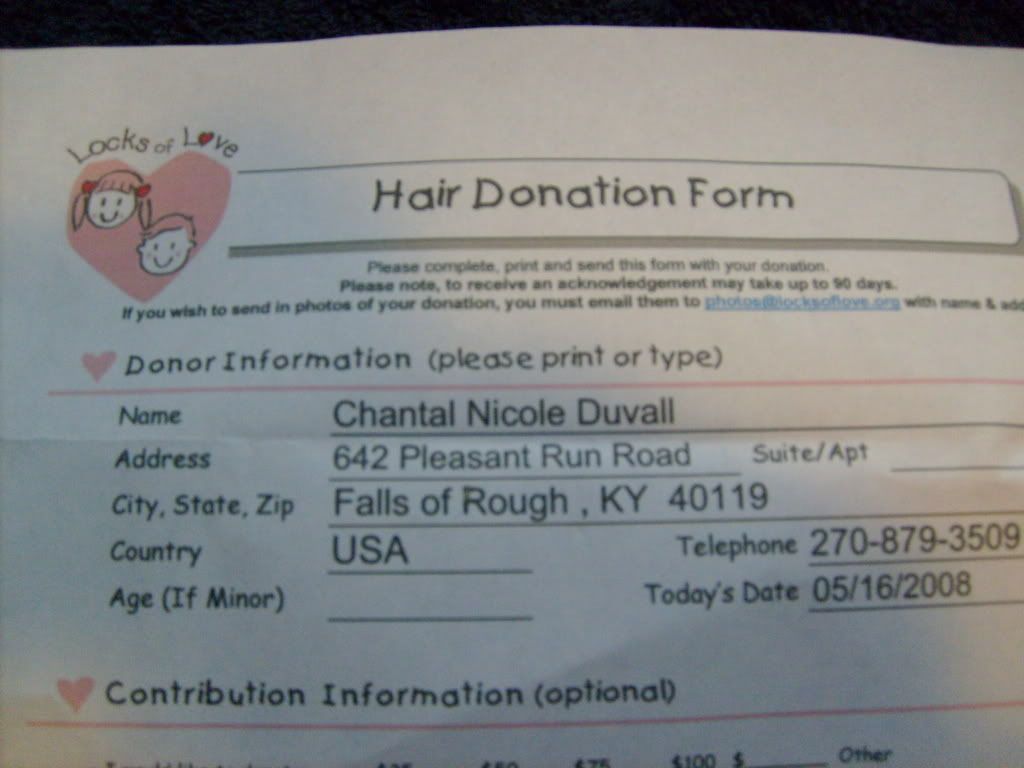 Locks Of Love Donation Form Videos Photobucket