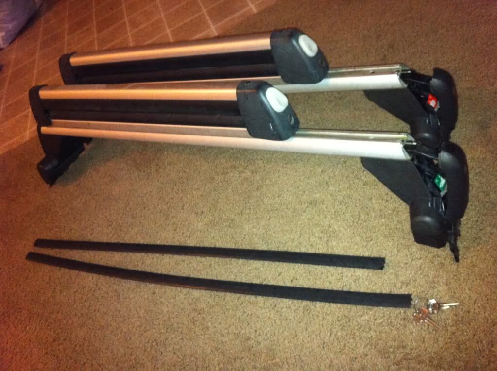4DR MK4 Oem Roof Rack with snowbaord/ ski Clamps VW Vortex