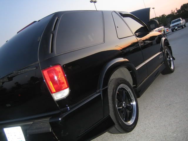 Her's pics of my old truck and the new Blaze with the black ford mustang 