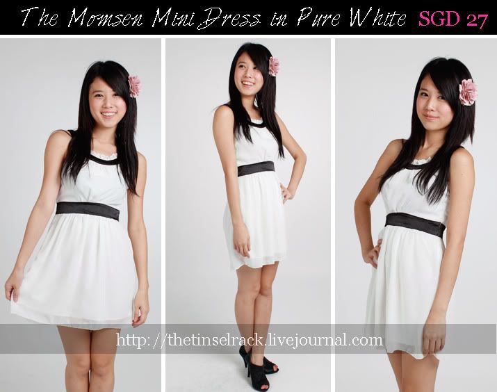 TheTinselRack Momsen Mini Dress in Pure White $22 mailed