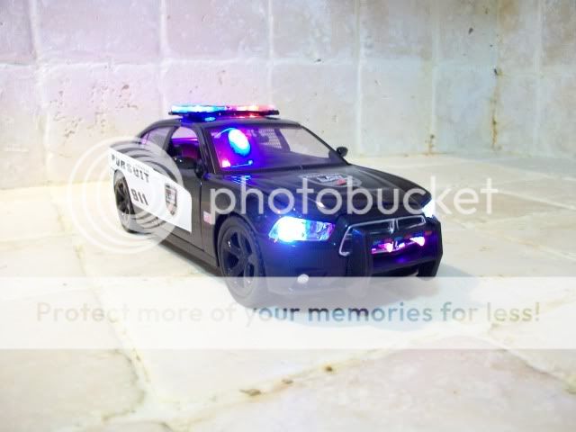 24 Dodge Charger 2012 Police Pursuit UT Custom Lit Lights RARE