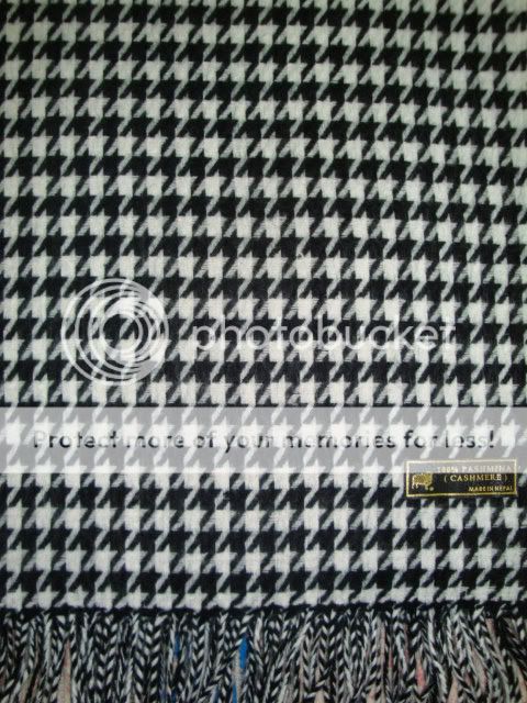 4Ply Pashmina Pattern Black Scarf Shawl Wrap i004  