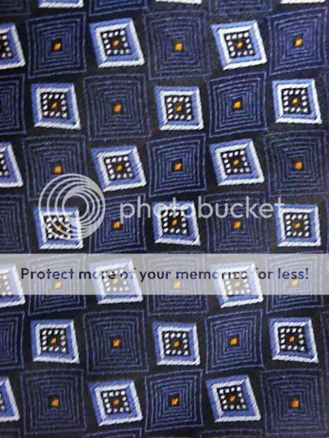 Louis Unique 100% Silk Pattern Navy Blue Necktie a702  