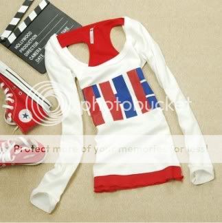 Casual Stylish Letters New Women Shirt Top  